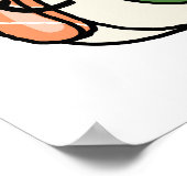 Poster Laisser Les Bons Temps Rouler Des Sushi Puns Drôle (Coin)