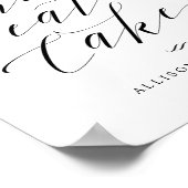 Poster Laisser-Les Manger Cake Script Réception Panneau (Coin)