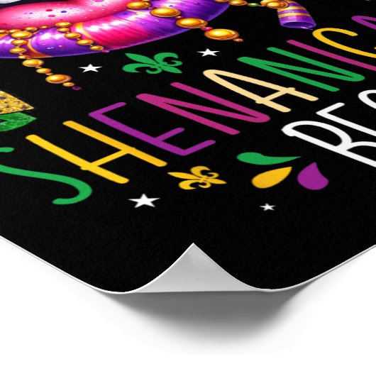 Poster Laisser Les Shenanigans Commencer Mardi Gras Lèvre (Coin)