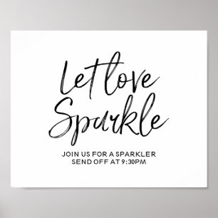 Poster Laisser Love Sparkle 8x10 Signer