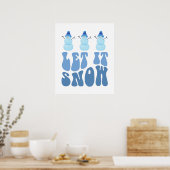Poster Laisser Neige Vacances D'Hiver (Cuisine)