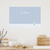 Poster Laisser neiger un arbre d'hiver minuscule Ice Blue (Cuisine)
