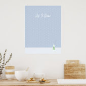 Poster Laisser neiger un arbre d'hiver minuscule Ice Blue (Cuisine)