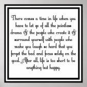 Poster Laisser tomber le drame (Devant)