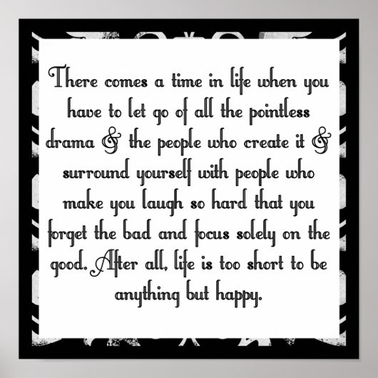 Poster Laisser tomber le drame (Devant)