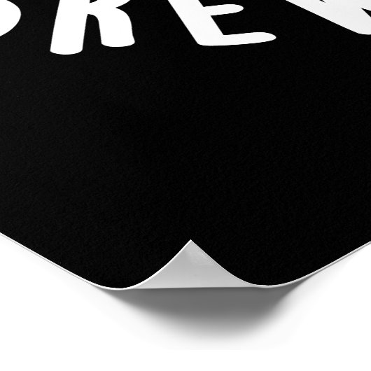 Poster Laisser votre brasserie intérieure briller pun caf (Coin)