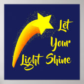 Poster "Laissez Briller Votre Lumière" Tir L'Étoile Impri (Devant)