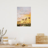 Poster Laissez entrer le soleil. Inspirant (Cuisine)
