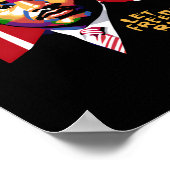 Poster Laissez Freedom Ring Drôle Citation (Coin)