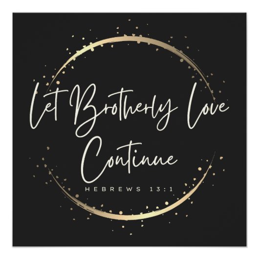 Poster Laissez Frère Amour Continuer (Devant)