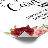 Poster Laissez la carte de recette ici signe de douche nu (Coin)