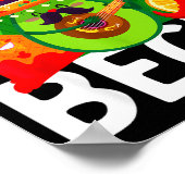 Poster Laissez la fiesta commencer drôle cinq de mayo mex (Coin)