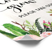 Poster Laissez l'amour grandir Fiesta Cactus Fête des mar (Coin)