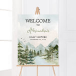 Poster Laissez l'aventure commencer Woodland Welcome<br><div class="desc">Faites de votre événement un événement spécial avec ce Baby shower de forêt avec notre Affiche de bienvenue mignonne et joliment imprimable avec adorable thème de Baby shower Adventure Awaits. Téléchargez,  personnalisez et créez des souvenirs durables avec cette touche parfaite pour votre fête joyeuse ! BS497</div>