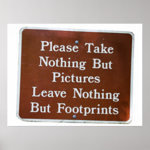 Poster laissez-le mieux que vous ne l'avez trouvé