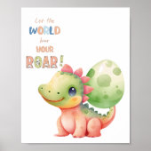 Poster Laissez Le Monde Entendre Votre Rire ! Aquarelle m (Devant)