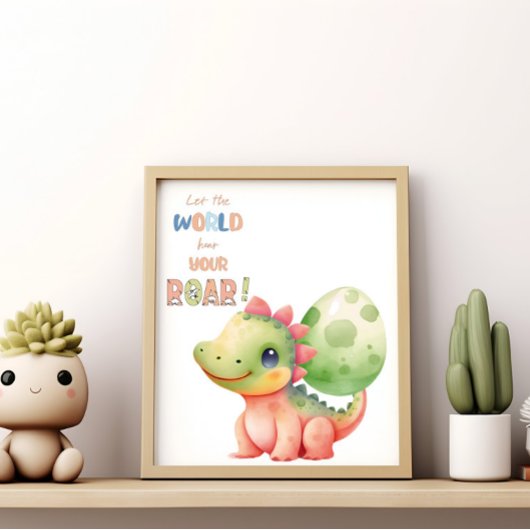 Poster Laissez Le Monde Entendre Votre Rire ! Aquarelle m