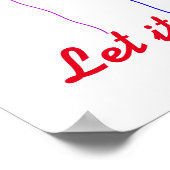 Poster laissez -le tout aller (Coin)