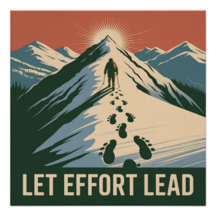 Poster Laissez l'effort mener