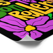 Poster Laissez Les Bon Temps Rouler Mardi Gras Beads Boho (Coin)