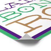 Poster Laissez Les Bon Temps Rouler Mardi Gras King Cake (Coin)