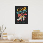 Poster LAISSEZ LES BONS TEMPS ROULER 80s RETRO ROLLER SKA (Cuisine)