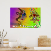 Poster Laissez les bons temps rouler ! Veuillez consulter (Cuisine)