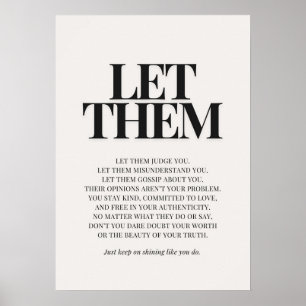 Poster Laissez-les – Citation Inspirante