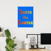 Poster Laissez les feuilles (Bureau à domicile)