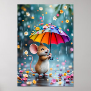 Poster Laissez les fleurs couler