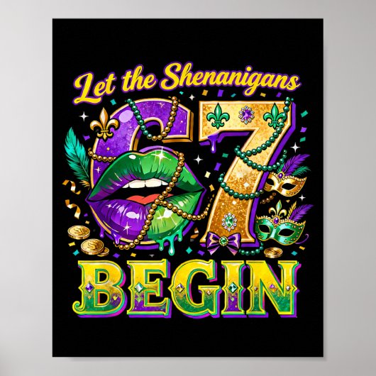 Poster Laissez les frasques 67 commencer citation Mardi G (Devant)
