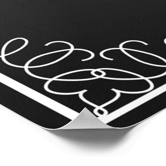 Poster "Laissez-les manger du gâteau" signe Mariage impri (Coin)