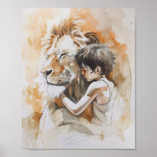 Poster Laissez les petits enfants venir à moi - Jésus le 