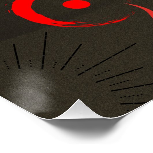 Poster Laissez-Les Venir, Japonais Samurai Warrior (Coin)