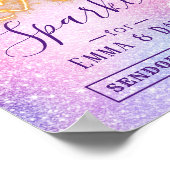 Poster Laissez Love Sparkle Pastel Parties scintillant En (Coin)