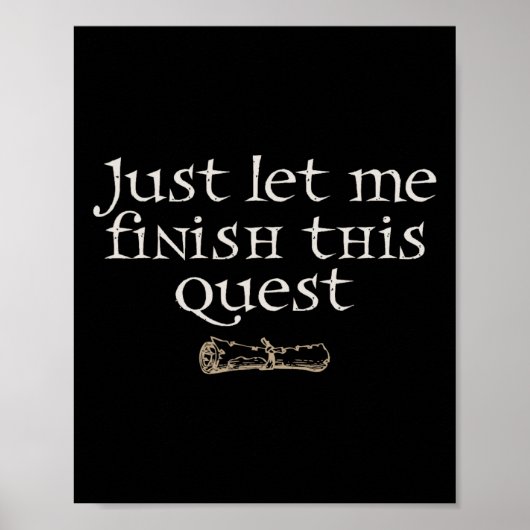 Poster Laissez-moi simplement finir cette quête (Devant)