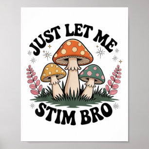 Poster Laissez-moi Stim Bro Sensibilisation sur l'autisme