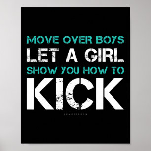 Poster Laissez une fille montrer comment donner un t-shir