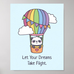 Poster Laissez vos rêves prendre leur envol, Rainbow Air