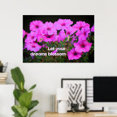 Poster Laissez vos rêves s'épanouir (Bureau à domicile)