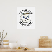 Poster Laissez Votre Brasserie Intérieure Briller Drôle P (Cuisine)