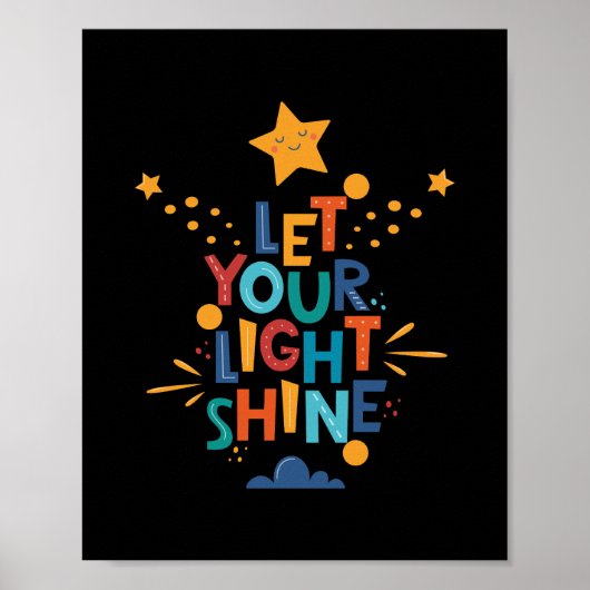 Poster Laissez Votre Inspiration Lumière Brillante (Devant)