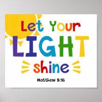 Laissez Votre Lumière Briller Enfants Christian Bi