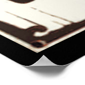 Poster Laissez-Vous Arler Au Bar Cowboy (Coin)