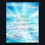 Poster Laissez-Vous Dessiner.<br><div class="desc">Laissez-vous séduire silencieusement par l'attraction plus forte de ce que vous aimez vraiment l'inspiration poster de citations Rumi</div>