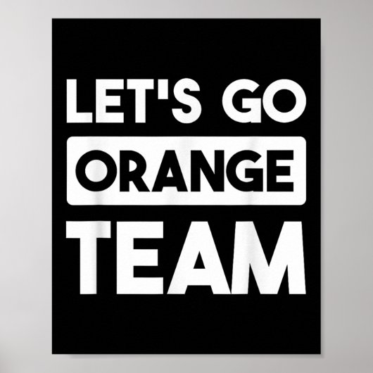 Poster Laissons Aller Orange Team War Jeu Concours Été Ca (Devant)