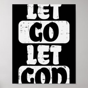 Poster Laissons Dieu Jésus Foi Citer Religieux Christi