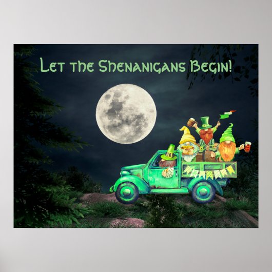 Poster Laissons les Shenanigans commencer la Pleine lune (Devant)