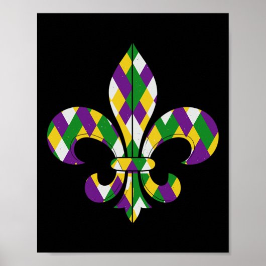 Poster Laissons les shenanigans commencer Mardi Gras cade (Devant)