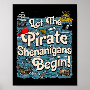 Poster Laissons Les Shenanigans Pirates Commencer Le Shen